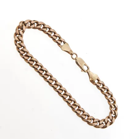 Panssariranneketju, pituus 210mm, leveys 6mm, ontto, 585, Paino: 11,6 g