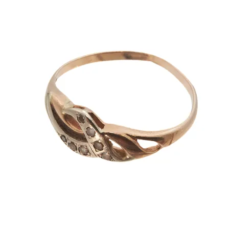 Viallinen kivisormus, 585br, Paino: 1,8 g