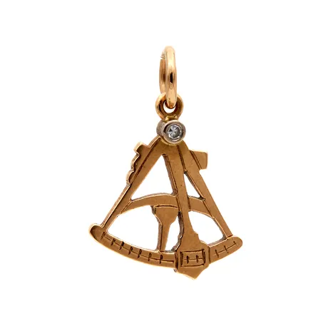 Timanttiriipus 1xn0.01ct, korkeus 23mm, 585, Paino: 1,6 g