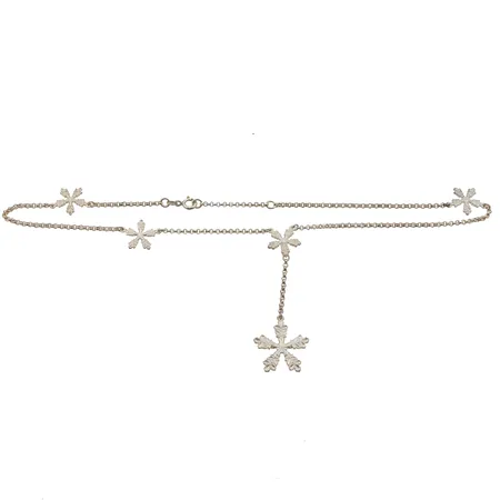 Kaulakoru, Kalevala Koru, Lumihiutale, pituus 43,46cm, 925, Paino: 15,1 g