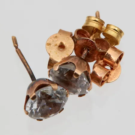 Vialliset korvakorut ja taustoja, 585br,  Paino: 1,8 g