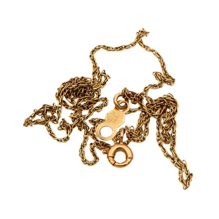 Viallinen kaulaketju, 585,  Paino: 0,9 g