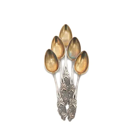 Viisi kahvilusikkaa, Rypäle, pituus 119mm, 813, Paino: 55,3 g