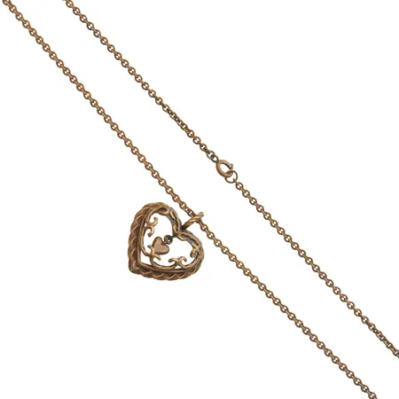 Kaulakoru Kalevala, Talon sydän, pituus 61cm, riipuksen korkeus 31mm, pronssia Paino: 0 g