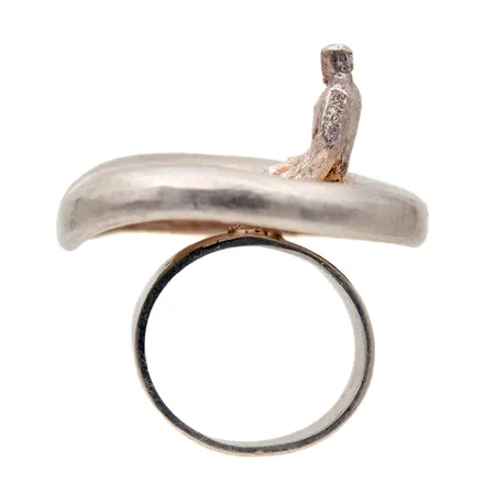 Sormus, Brukkan lampi, Lapponia, design Björn Weckström, koko 18¾, vuodelta 1967, Paino: 21,9 g