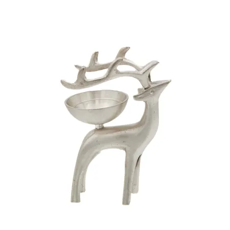 Hopeoitu Porokynttelikkö, Pentik, korkeus 110mm,   Paino: 0 g