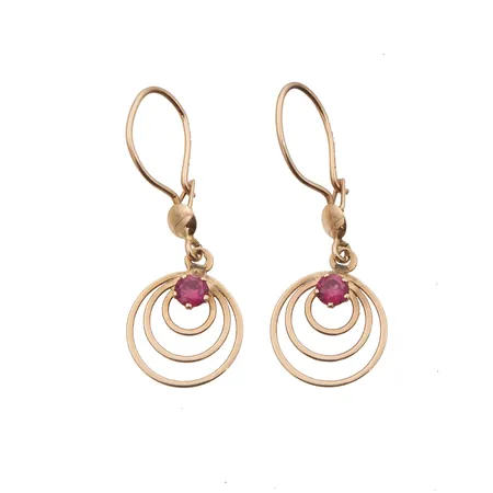 Kivikorvakorut, korkeus 29mm, 585br, Paino: 0,9 g