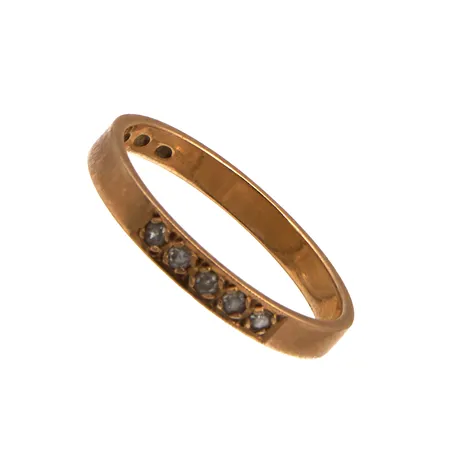 Timanttisormus 5xn.0.01ct, koko 15¾, 750, Paino: 1,7 g