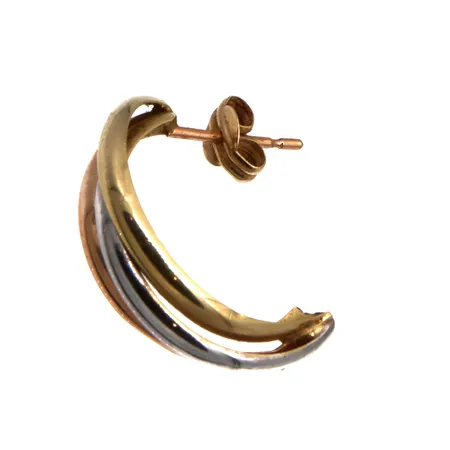 Korvakoru, korkeus 21mm, 585 kelta-, puna- ja valkokulta, Paino: 0,9 g