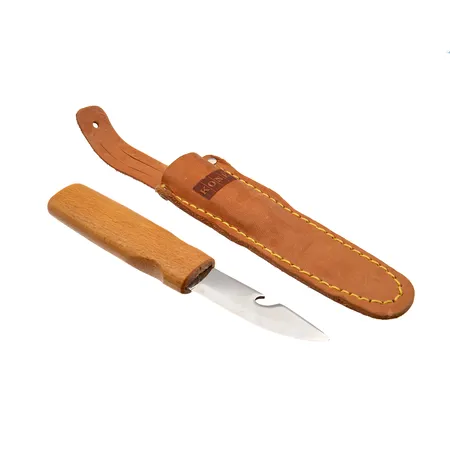 Puukko, J. Marttiini, terän pituus 7,5cm, Kone-nahkatuppi.