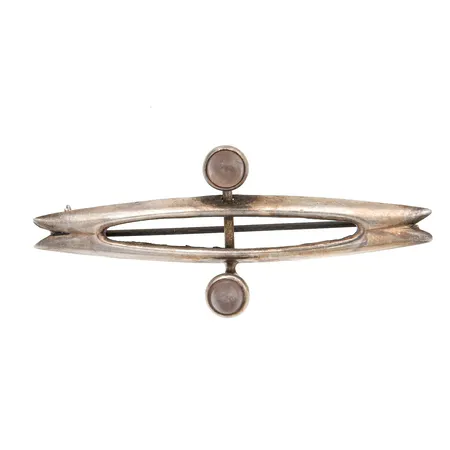 Kivirintaneula, leveys 49mm, tekijänleima HGL (Holger Lindström), Helsinki 1960, 813br, Paino: 3,8 g