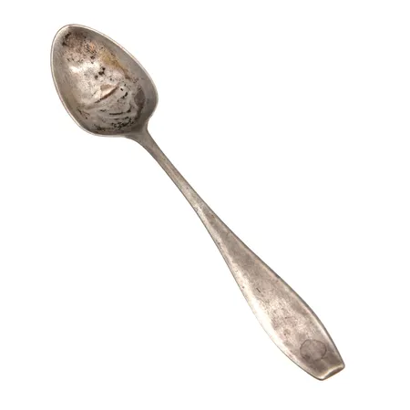 Viallinen kahvilusikka, Matta, kaiverrettu, pituus 119mm, 813,  Paino: 7,6 g