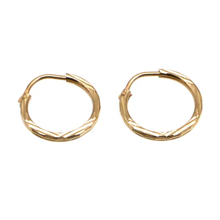 Kuvioidut korvarenkaas, Ø14mm, 585,  Paino: 0,8 g