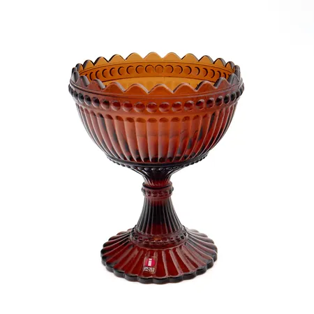 Mariskooli, Iittala Marimekko, korkeus 155mm, meripihka, silkkitarra.