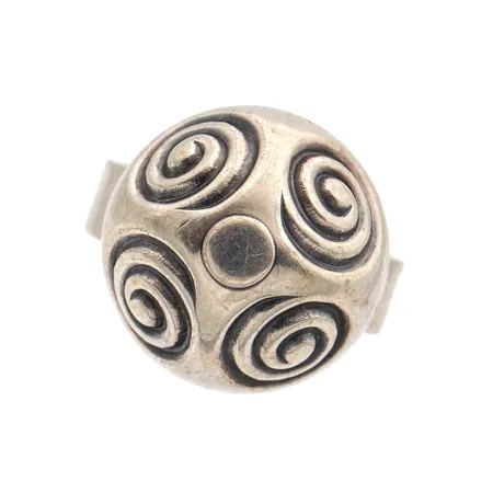 Sormus, Kalevala, Halikon spiraali, koko 19, vuodelta 1990, 925, Paino: 8,2 g