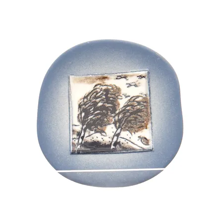 Seinälautanen Arabia, Syksy, Ø 115mm, design Heljä Liukko-Sundström, yläosassa naarmu.