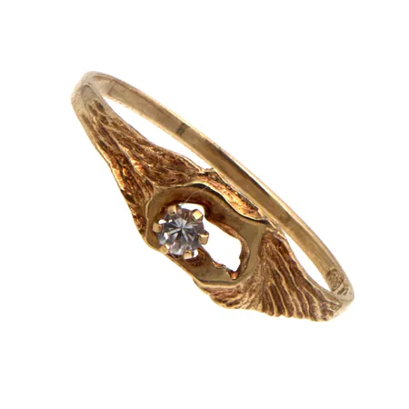 Kivisormus, koko 18¾, 585br, Paino: 1,1 g