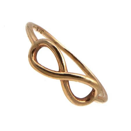 Kuvioitu sormus, koko 16, 585,  Paino: 1,1 g