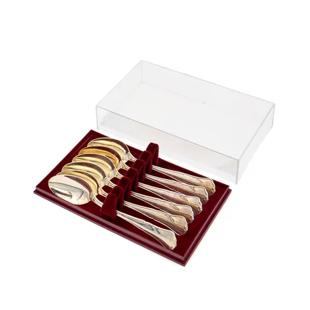 Kuusi kahvilusikkaa, Chippendale, pituus 116mm, 830, Paino: 77,5 g