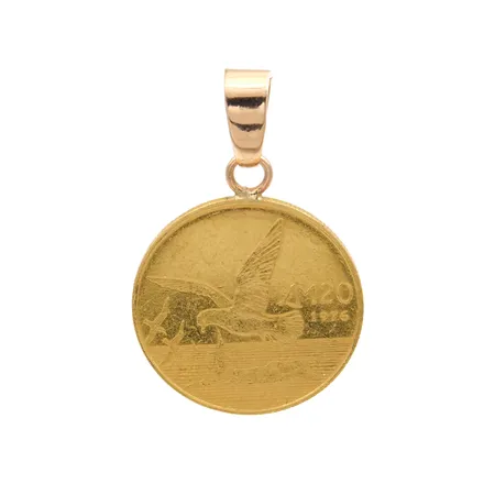 Riipus, Ø 22mm, korkeus 33mm, lenkki 585 ja riipus 875, Paino: 6,6 g