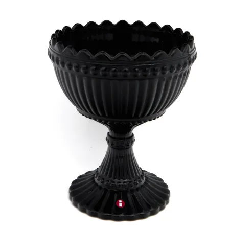 Mariskooli, Iittala Marimekko, 155mm, musta, pohjassa muutama pieni lohkeama
