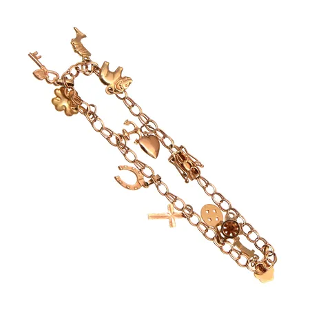 Bismarck-ranneketju maskoteilla, pituus 210mm, ketjun leveys 3.6mm, 585,  Paino: 10 g