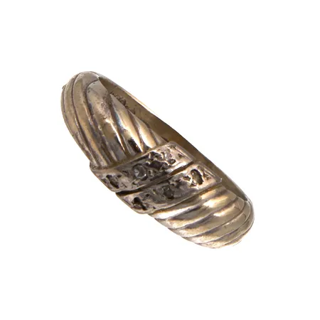 Timanttisormus 6xn.0.005ct, koko 14½, 750 valkokulta, Paino: 2,9 g