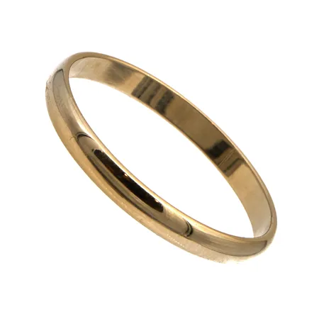 Sileä sormus, koko 22, 585,  Paino: 2,4 g