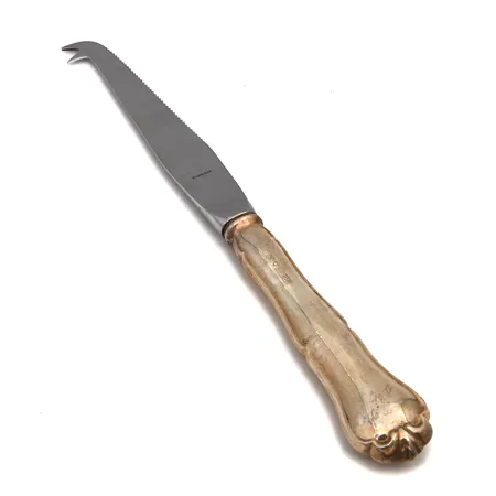 Juustoveitsi, Chippendale, kaiverrettu, pituus 210mm, 830br, .  Paino: 54,7 g