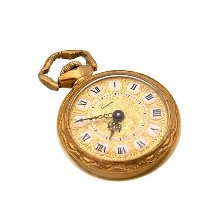 Kihlakello Geneve, Ø 24mm, korkeus 33mm, 17-kivinen, käytön jälkiä, 750br, Paino: 13,3 g