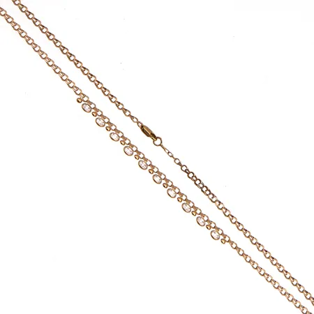 Juhlabismarck-kaulakoru kivillä, pituus 45cm, 585br, Paino: 5,4 g