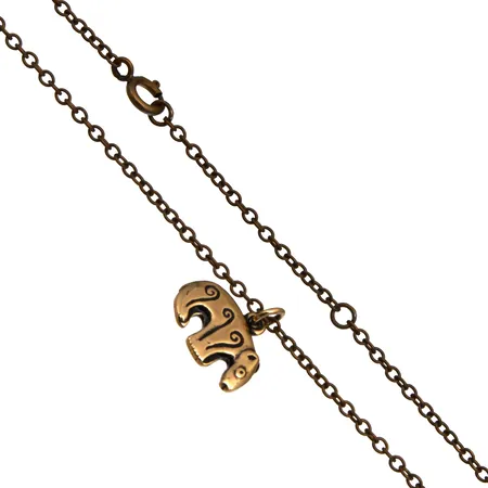 Kaulakoru, Kalevalan karhu, Kalevala Koru, pituus 38-42cm, korkeus 15mm, leveys 17mm, pronssia,