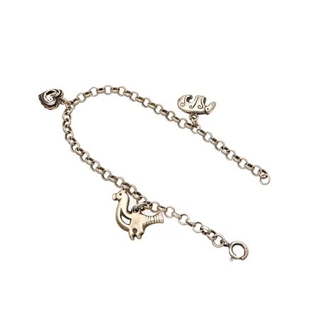 Ranneketju maskoteilla Kalevala, pituus 170-195mm, 925, Paino: 13,2 g