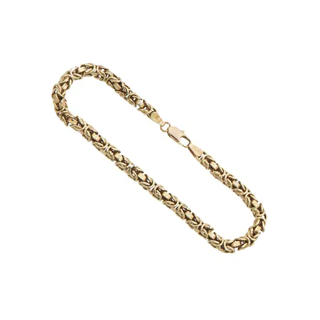 Kuningasranneketju, pituus 19cm, 585, Paino: 6,2 g