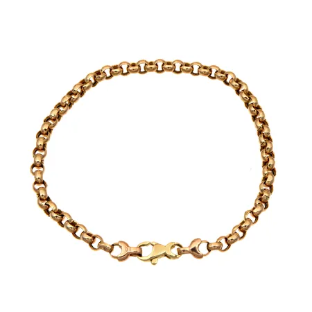 Papuranneketju, pituus 195mm, leveys 4mm, 585, Paino: 5,4 g