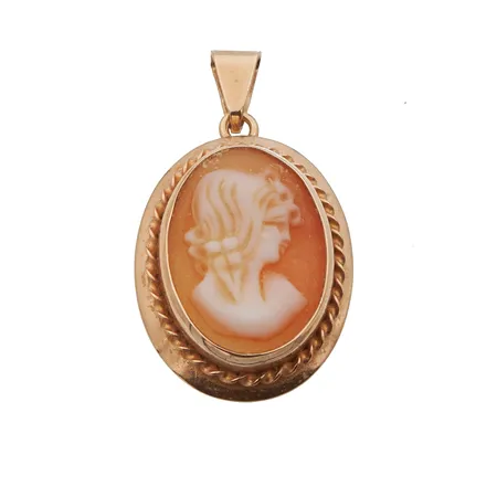 Camee-riipus, korkeus 19mm, 585br, Paino: 2,4 g