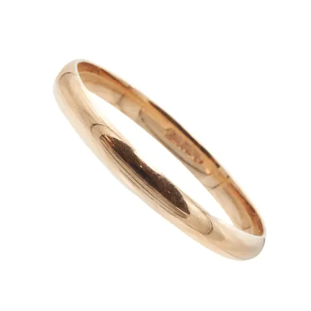 Sileä sormus, koko 22, 585, Paino: 2,5 g