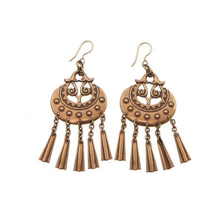 Korvakorut Kalevala koru, Kuutar, korkeus 68mm, pronssia