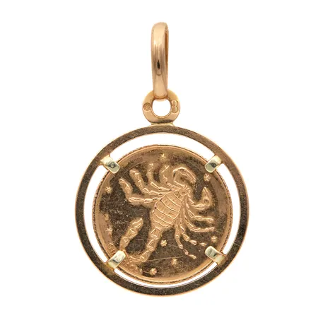 Horoskooppiriipus, Skorpioni, korkeus 31mm, 585,  Paino: 3,3 g