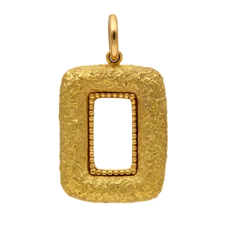 Kehys riipus, korkeus 68mm, tekijäleima LL (Oy Atelier Torbjörn Tillander Ab), 750,  Paino: 24,3 g