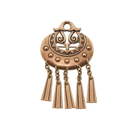 Kaulakoru, Kuutar, Kalevala koru, korkeus 45mm, leveys 28mm, pronssia