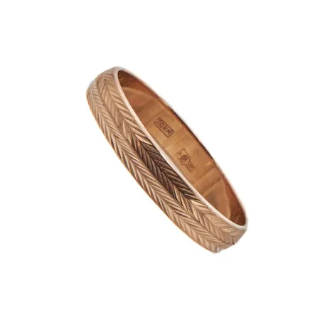 Kuvioitu sormus, koko 18¾, 585,  Paino: 2,4 g