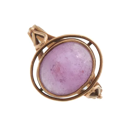 Viallinen kivisormus, koko 18, 585br, Paino: 3,2 g