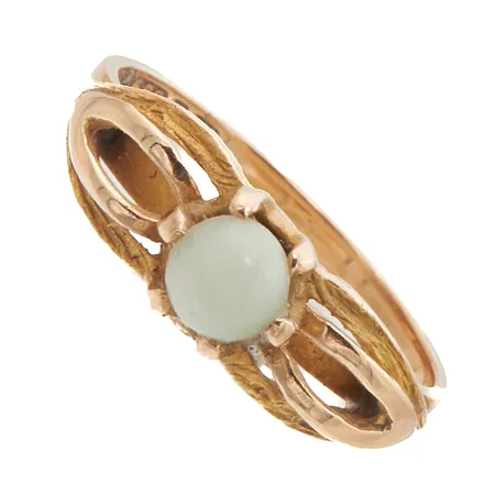 Kivisormus, koko 17¼, 585br,  Paino: 3 g