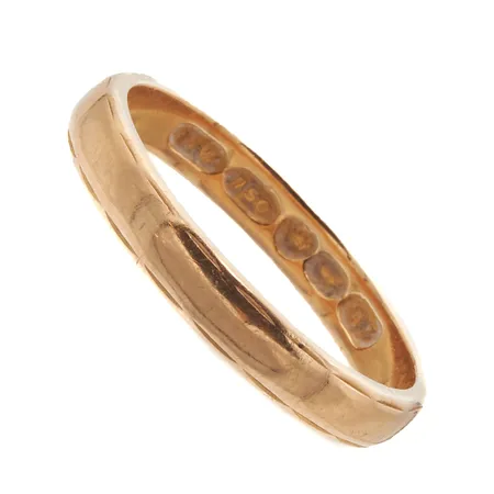 Kuvioitu sormus, koko 16½, kaiverrettu, 750,  Paino: 2,7 g