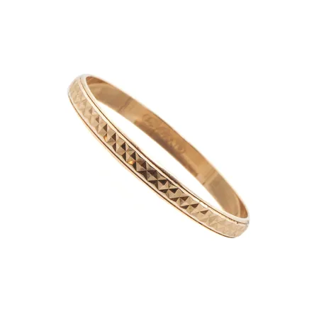 Kuvioitu sormus, koko 22, 585,  Paino: 1,8 g