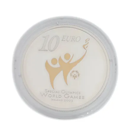 Hoperaha, 10 Euro, 2003 Special Olympics, 925,  Paino: 28,5 g