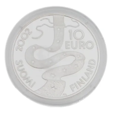 Juhlaraha, Elias Lönnrot ja kansanrunous 2002, Suomi, nimellisarvo 5 euroa, 925, Paino: 27,1 g