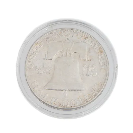 Hopeadollari, American Half dollar, Benjamin Franclin 1963, 900, Paino: 12,5 g