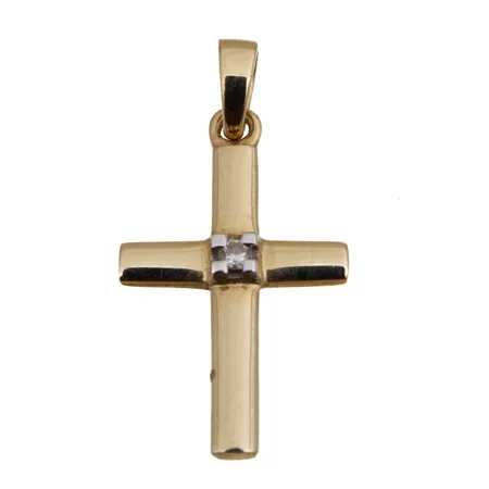 Timanttiristiriipus 1xn.0.005ct, korkeus 20mm, 585, Paino: 0,8 g